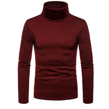 Riolio Man Thermal Turtleneck Casual Sleepwear Shirt S-2XL Sleeve Long Slim Coat 5colors Basic Sweater Bottom Winter